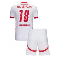 Fotbalové Dres RB Leipzig Arthur Vermeeren #18 Dětské Domácí 2024-25 Krátký Rukáv (+ trenýrky)